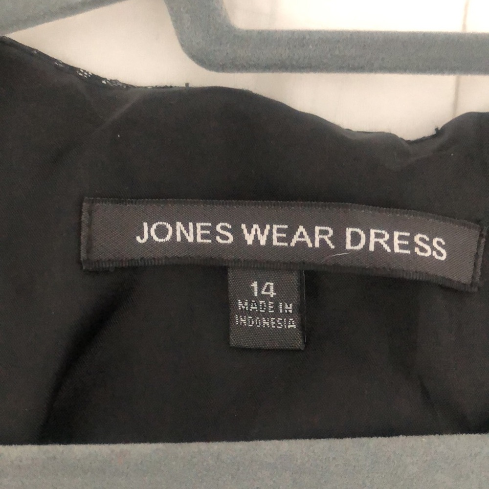 Black and silver Jones Wear Dress size 14 - Picture 2 of 3